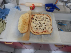 Homemade Mushroom Pizza